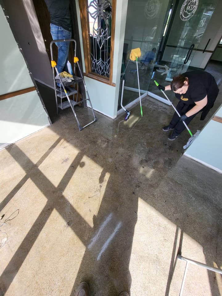 Final cleaning of the property, Anaheim, CA.