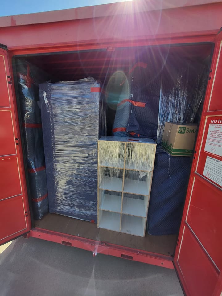 Contents packed out of the property, Riverside, CA.